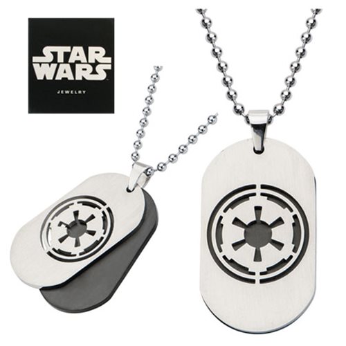Star Wars Imperial Symbol Layered Dog Tag Necklace